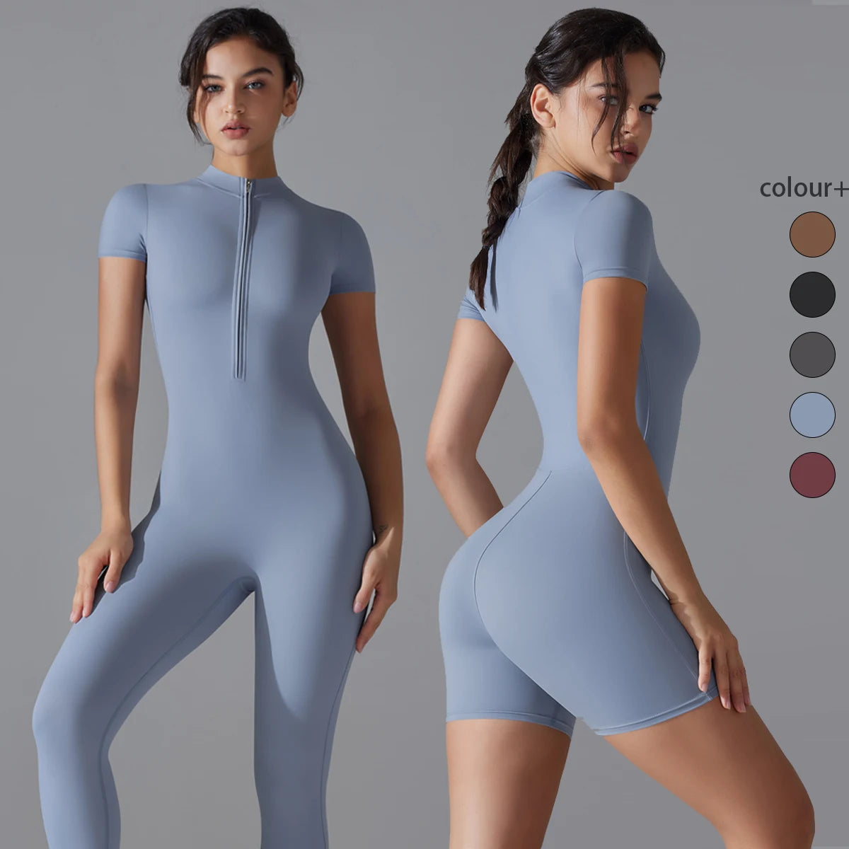 Women Bodysuits Fitness Sports Bodysuit Yoga Suit Breathable Quick Drying Sports 