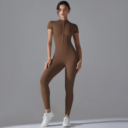 Women Bodysuits Fitness Sports Bodysuit Yoga Suit Breathable Quick Drying Sports 